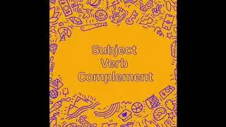 1er Grado / Subject, verb & complement