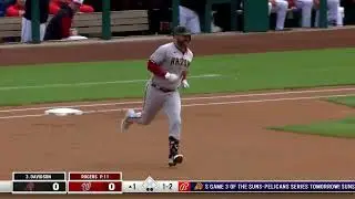 Matt Davidson RETURNS TO THE DBACKS AND HITS A HOMER IN HIS FIRST AT BAT |Dbacks @ Nationals 4/21/22