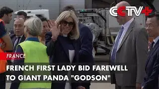 French First Lady Bid Farewell to Giant Panda 