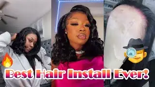 🤞🏾Free Part Straight Lace Front Wig Review! 😍Detailed Install + Restyle Wave Curls
