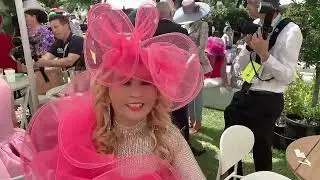 Melbourne cup  Oaks day fashion on the field competition with hubby