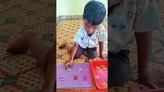 kids#indoor games#home activity# alphabet matching #Mahilan &hearts;️