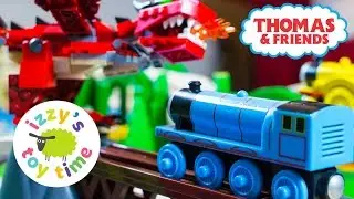 Thomas Train and the Dragon Bridge Drop | Thomas and Friends Wooden Play Table | Toy Trains