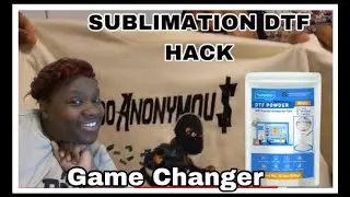 SUBLIMATION ON COTTON WITH DTF  POWDER AND FILM | DTF HACK | SUBLIMATION DTF HACK