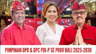 BERIKUT PIMPINAN DPD & DPC PDI PERJUANGAN SE PROVINSI BALI PERIODE 2025-2030
