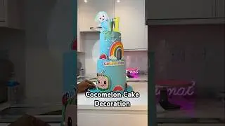 Double the Tier, Double the Fun: Cocomelon Birthday Cake #cocomeloncake