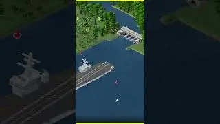 My river power plant and vergan aircraft carrier #theotown #gamingshorts