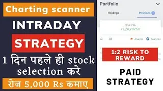 Intraday trading strategy | एक दिन पहले ही Stock Selection करे | chartink scanner | Stock setup
