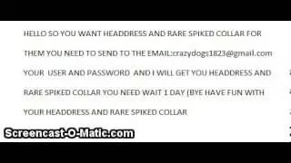 How to get rare spiked collar and headdress.ANIMAL JAM