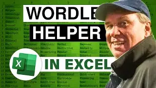 Excel WORDLE Helper - Solve Wordle Faster! - Episode 2462