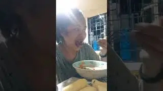 #mukbang Tayo ng Puso ng saging at talong,saging with bagoong isda ,kinilaw na dilis😋