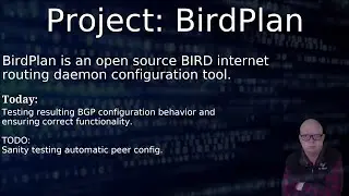 Python, BGP, OSPF and RIP (urg!) with BIRD. Unit testing BGP featureset!