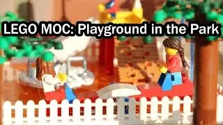 LEGO MOC: Playground in the Park (slide, see-saw & more)