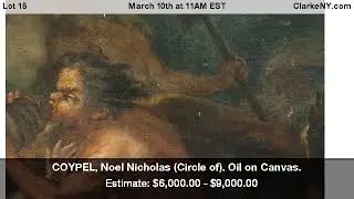 COYPEL, Noel Nicholas (Circle of). Oil on Canvas.