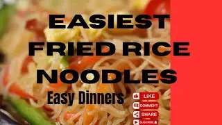 Easy Fried Rice Noodles I Easy 30 minute Weekday Meals (shortcuts & subtitles)#easy #dinnerrecipes