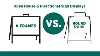 RMD Signs - Directional Sign Products, Round Rod vs. A Frames
