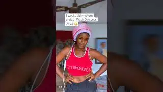 Five weeks Old medium braids | Wash day with Vibes!!!🥰💃🏾🕺 #washday #lowmanipulation
