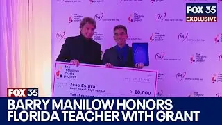Barry Manilow honors Florida teacher with $10,000 check
