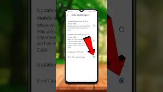 how to stop auto-updating of apps in play store in 10sec  | play store auto update off #shorts
