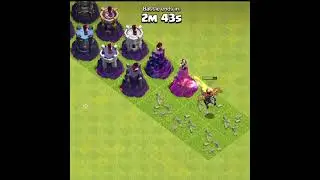 Dragon Rider Vs Level 1 To Max Wizard Towers | Clash Of Clans