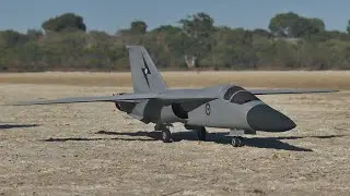 3d-printed F-111 64 mm EDF Version 3 with undercarriage....and crash