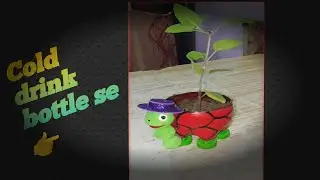 cold drink bottle se Tortoise shape flower pot