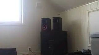 Cerwin Vega XLS-6 Sound Quality/Bass Test 80 Watts