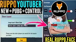 [NEW] Ruppo New Layout Control Code And Sensitivity Code 2021|| PUBG MOBILE ||