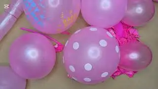 Soft & Satisfying ASMR Pink Color Balloons Full Popping