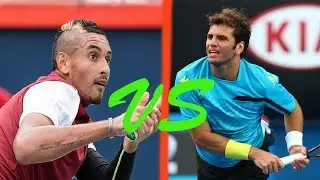 Nick Kyrgios Vs Malek Jaziri - Open 13 Marseille 2017 R2 Highlights HD