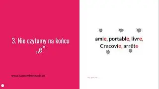 Ogólne zasady czytania w języku francuskim