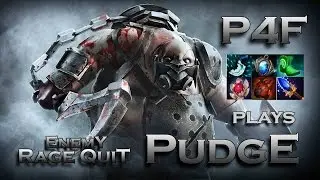 P4F plays Pudge Top lane. Rage Quit Dota 2 Gameplay NOOBHOOK!!! Noobplays