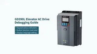 GD390L Elevator AC Drive Keypad Status Indicators and Function Overview