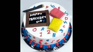 Happy teacher's day cake design 😍 #youtube #shorts