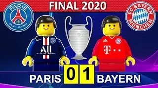 Champions League Final 2020 &bull; PSG Paris vs Bayern 0-1 &bull; Lisbon &bull; All Goals Highlights Lego Football