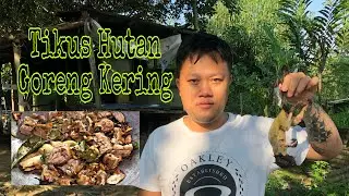 Tikus Hutan Goreng Kering Lauk Tengahari,Chef Borneo.