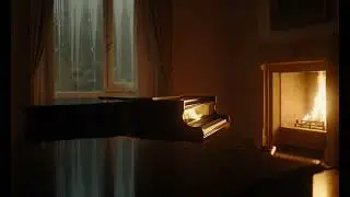 1 Hour Relaxing Piano with Fireplace Ambience 🌙 | Calm & Cozy Sleep Music