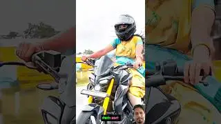 Girl power😱riding mt15😎public reactions #shortvideo #reaction #girlpower #mt15 #shorts