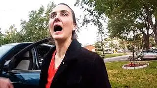Blackout Drunk At 7AM, Catches A Felony At Her Own Door