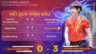 2025 - SUPER LEAGUE - Final - Day 3 - Final - Wang Chuqin & Xiang Peng (28.12.2025)
