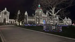 Victoria  parliament Christmas lights #victoria#parliment #bc #light #baby #story #christmas #jin