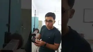 Measuring Velocity of air with Anemometer|एनीमोमीटर से हवा की गति मापी|#short#mechanical #machine 😇