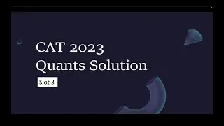 CAT 2023 Slot 3 Quant Solutions - Q1 Logarithm with AP GP