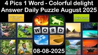 4 Pics 1 Word - Colorful delight - 08 August 2025 - Answer Daily Puzzle + Bonus Puzzle #4pics1word