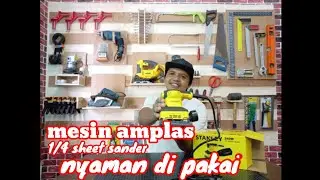 Review mesin amplas,1/4 sheet sander stanley ss24 #mesinamplas