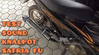 Suara ngencring knalpot satria fu bawaan pabrik