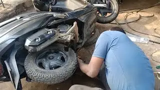 6 महीने से काबारी बनी हुई स्कूटी कि करवाई मरम्मत। 🛵🛵