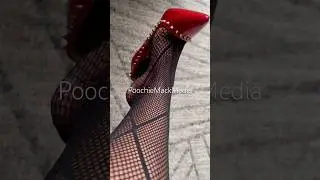 #fishnets #highheels #redheels #crossedlegs #shoeplay #shoedangling