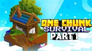 Minecraft one chunk survival series part 1