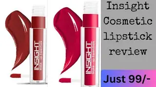 Honest review for insight Cosmetic lipsticks non transfer transfer proof #youtubevideos#trending 